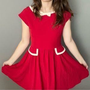 Parisian Red Twee Dress